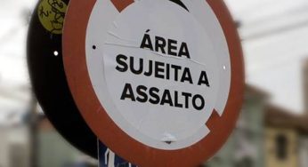 A crescente violência urbana no Brasil.